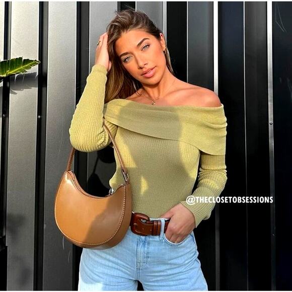 ZARA Fitted Knit Sweater NWT - Picture 2 of 14